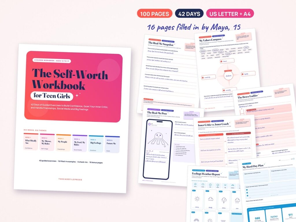 The Self-Worth Workbook for Teen Girls