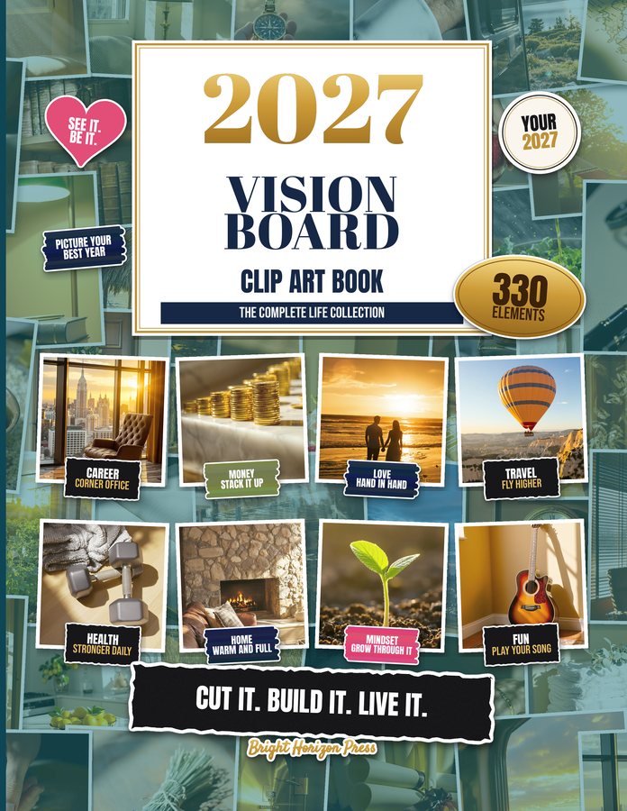 2027 Vision Board Clip Art Book